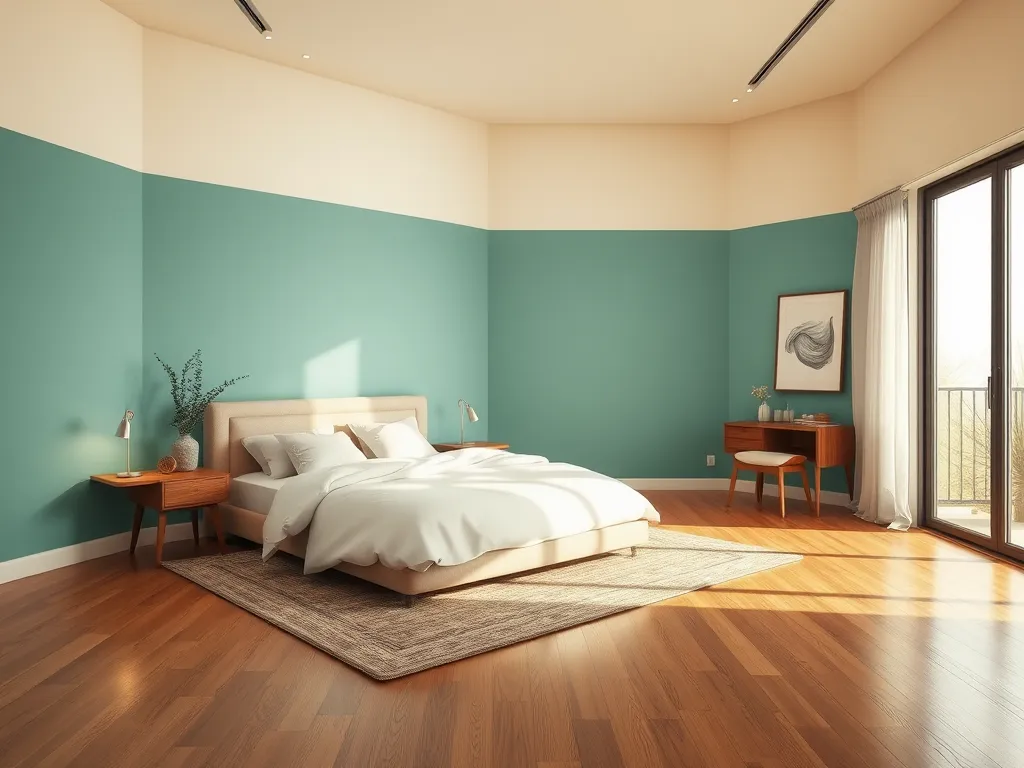 Two Colour Combination For Bedroom Walls